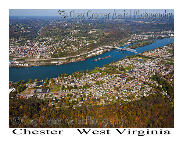 Aerial Photo of Chester, West Virginia