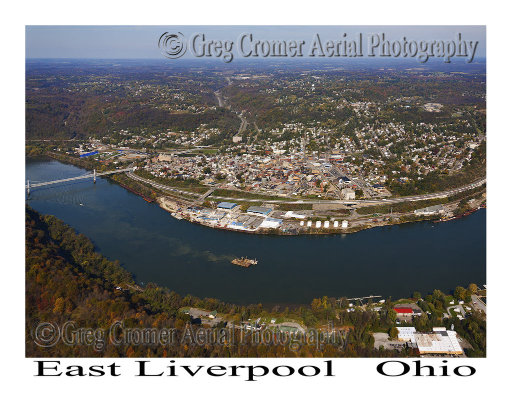 Aerial Photo of East Liverpool, Ohio