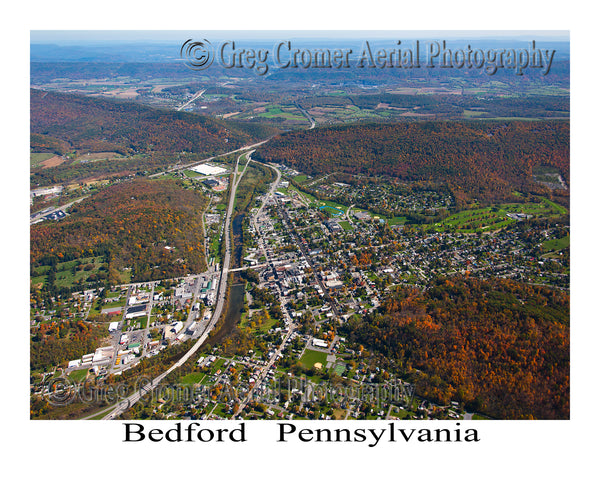 Aerial Photo of Bedford, Pennsylvania