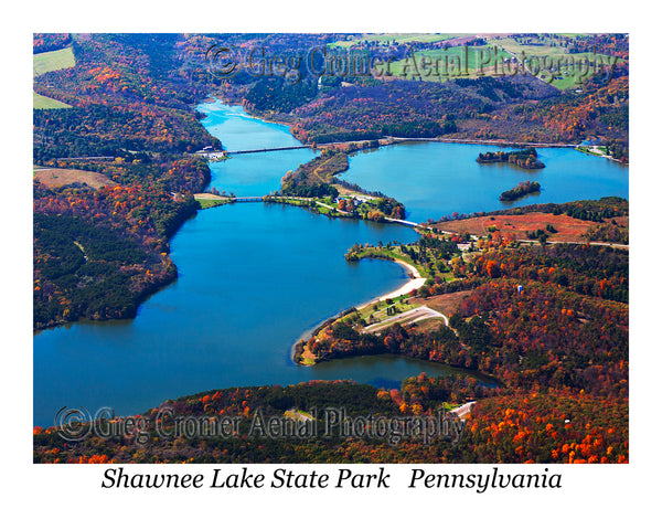 Aerial Photo of Shawnee Lake State Park - Schellsburg, Pennsylvania