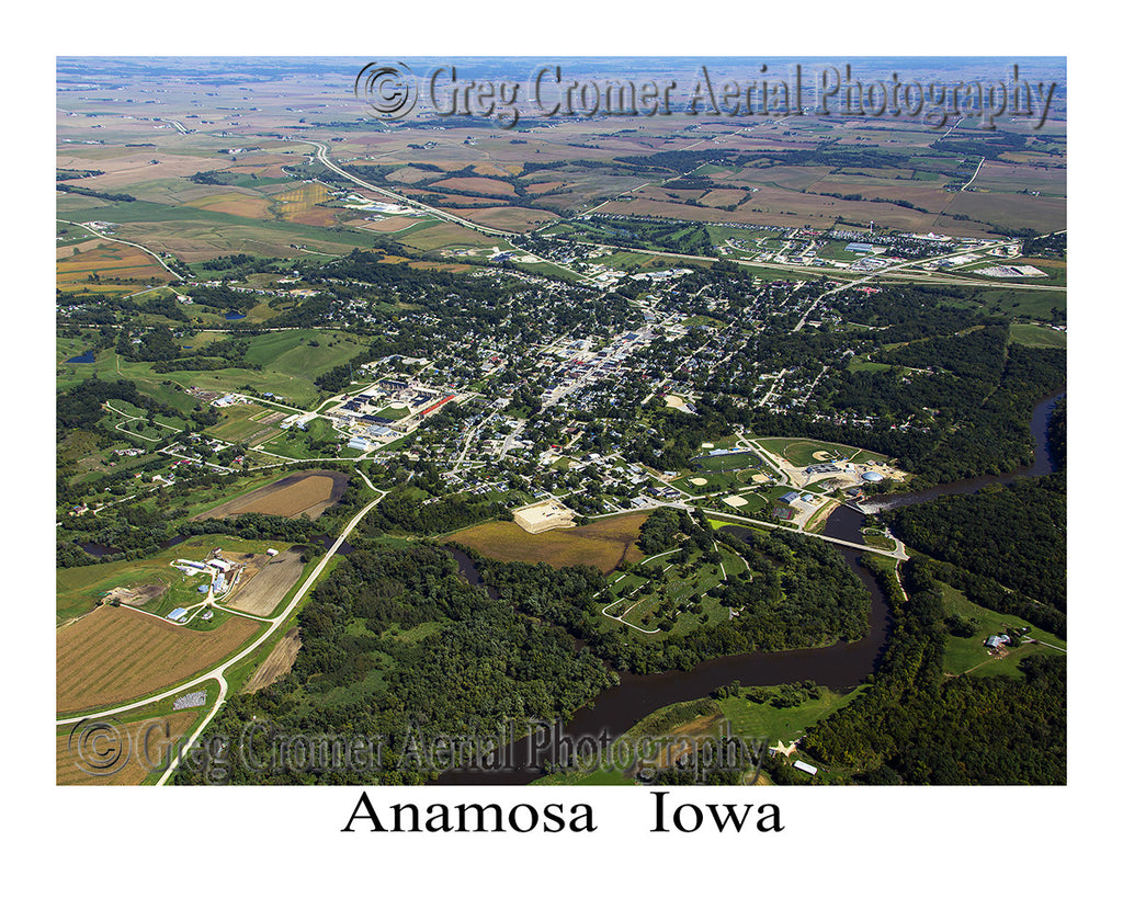 Aerial Photo of Anamosa Iowa