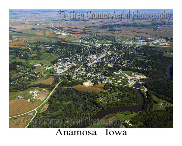 Aerial Photo of Anamosa Iowa