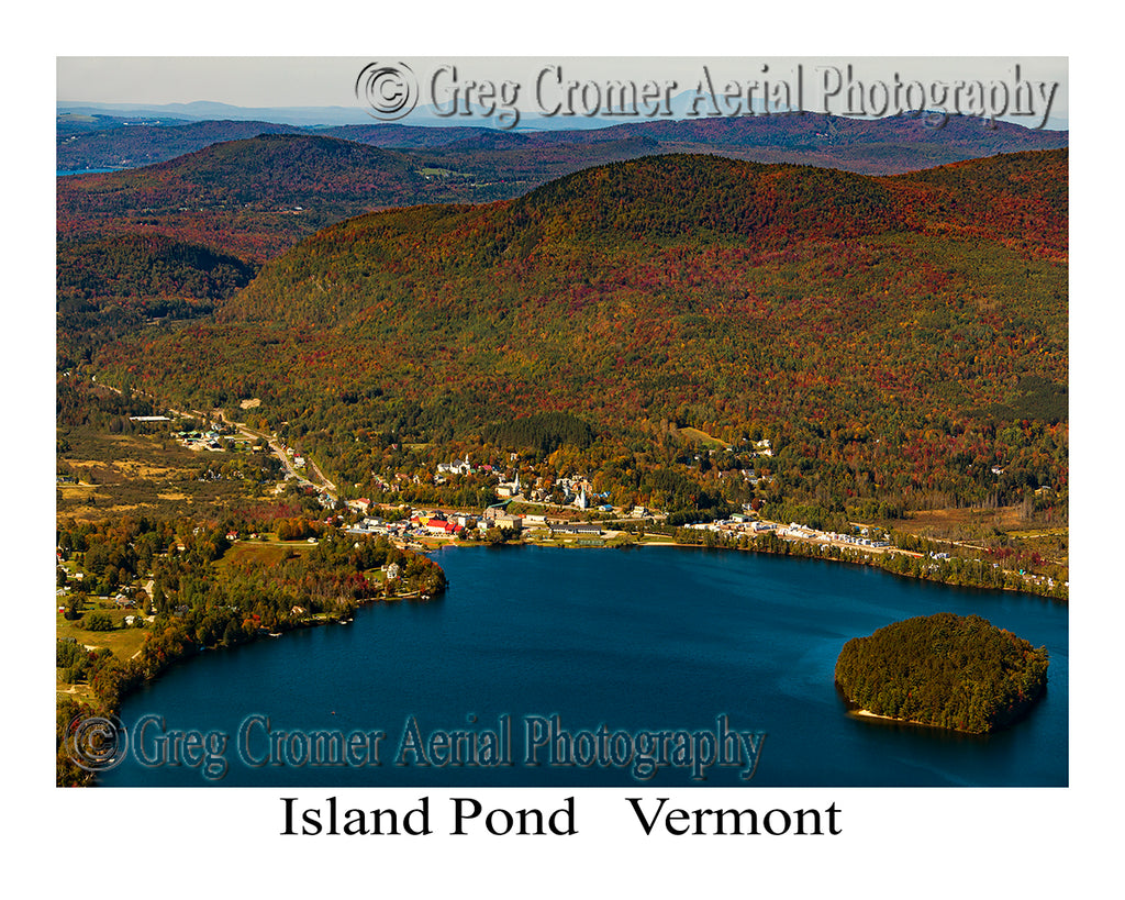 Aerial Photo of Island Pond, Vermont