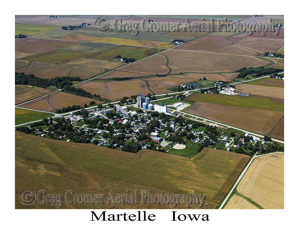 Aerial Photo of Martelle Iowa