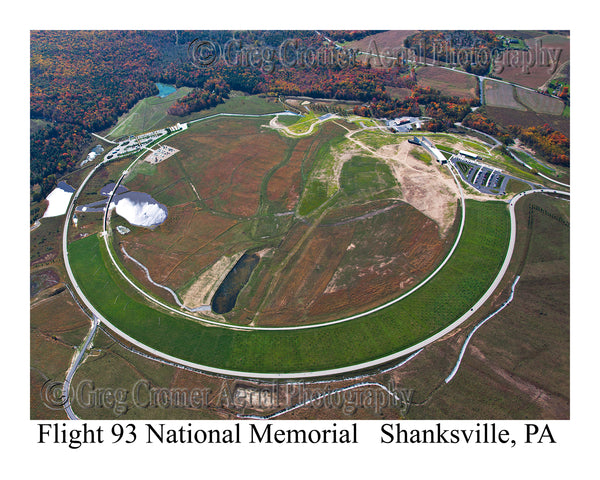 Aerial Photo of Flight 93 Memorial - Shanksville, Pennsylvania