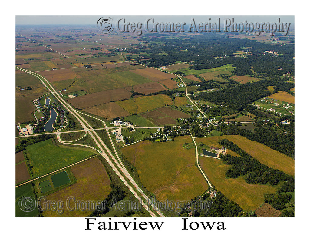 Aerial Photo of Fairview Iowa