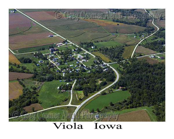 Aerial Photo of Viola Iowa