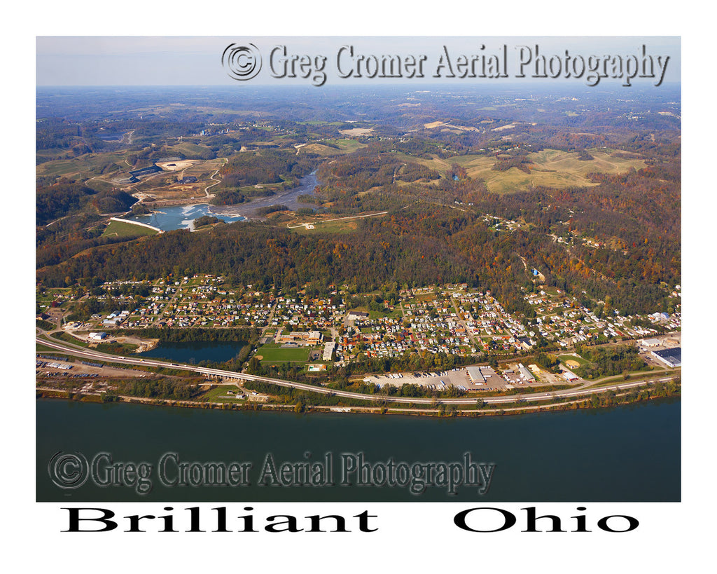 Aerial Photo of Brilliant, Ohio