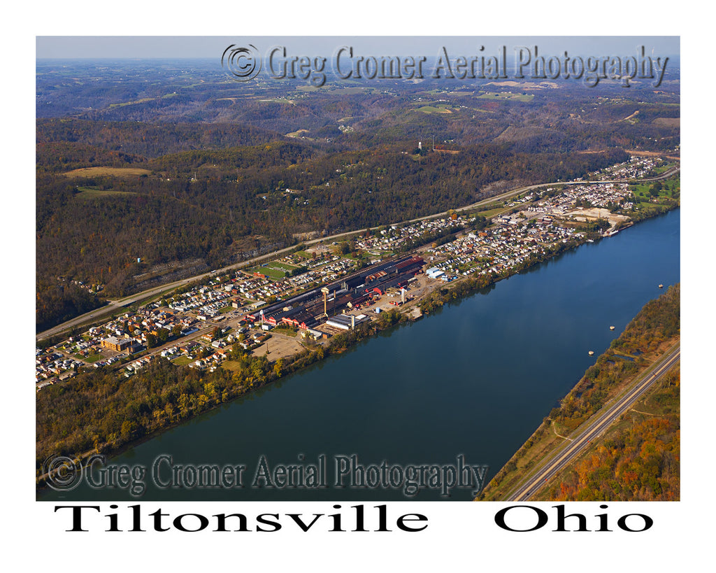 Aerial Photo of Tiltonsville, Ohio