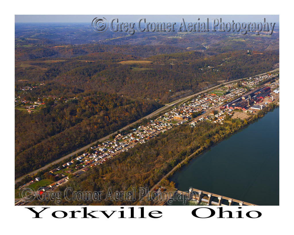 Aerial Photo of Yorkville, Ohio