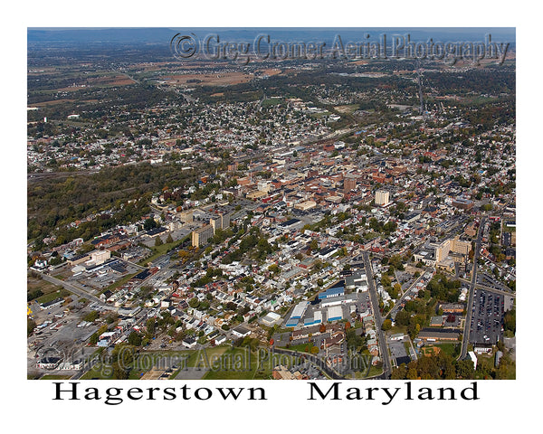 Aerial Photo of Hagerstown, Maryland
