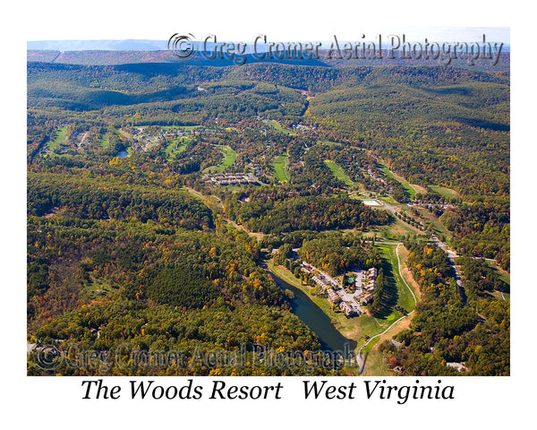 Aerial Photo of the Woods Resort - Hedgesville, WV