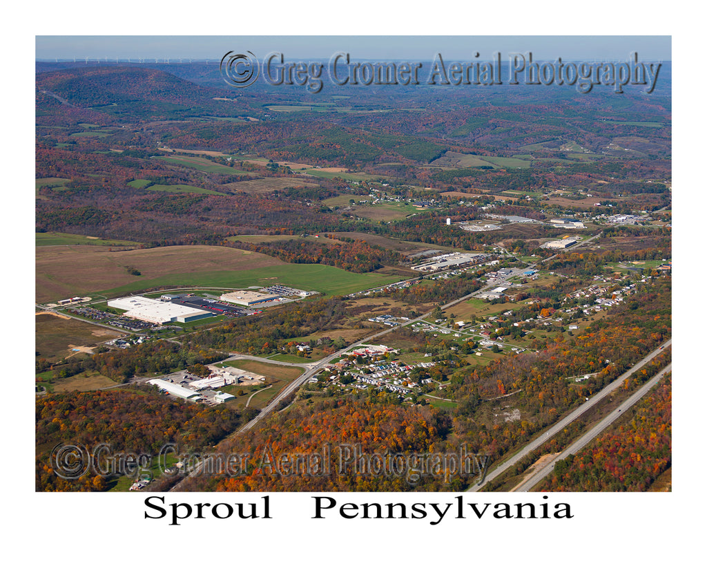 Aerial Photo of Sproul, Pennsylvania