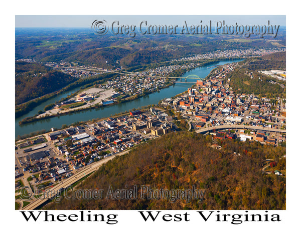 Aerial Photo of Wheeling, West Virginia