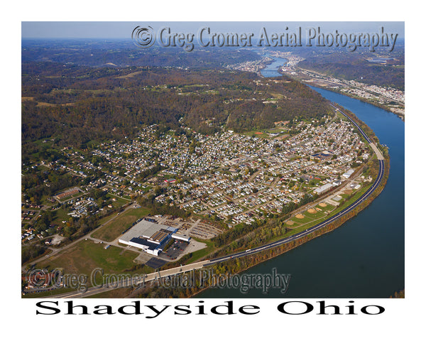 Aerial Photo of Shadyside, Ohio