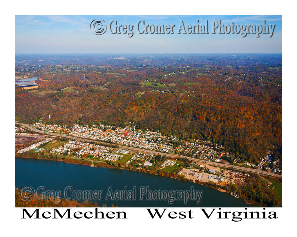 Aerial Photo of McMechen, West Virginia