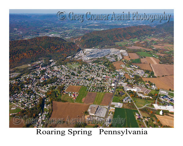 Aerial Photo of Roaring Spring, Pennsylvania