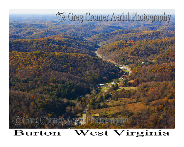 Aerial Photo of Burton, West Virginia