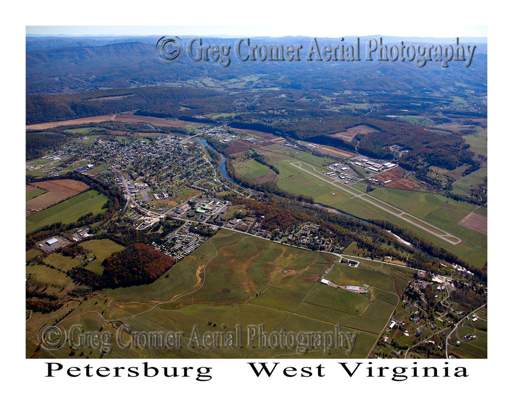 Aerial Photo of Petersburg, West Virginia