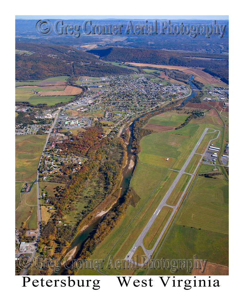 Aerial Photo of Petersburg, West Virginia