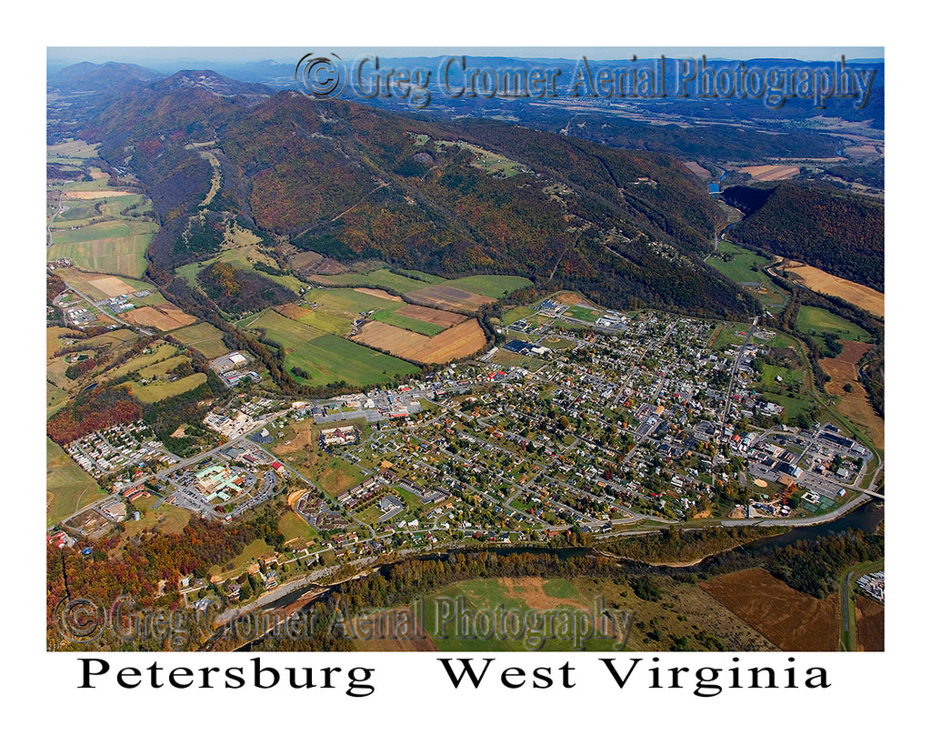 Aerial Photo of Petersburg, West Virginia