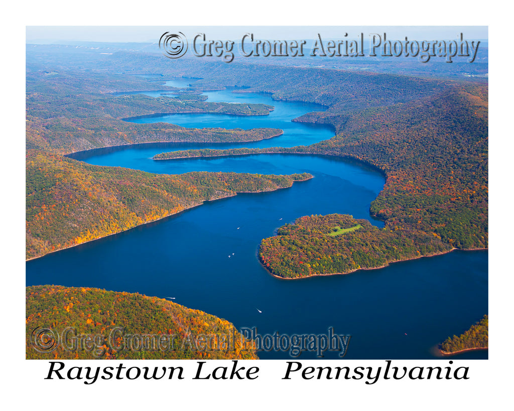 Aerial Photo of Raystown Lake, Pennsylvania