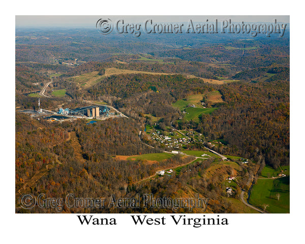 Aerial Photo of Wana, West Virginia