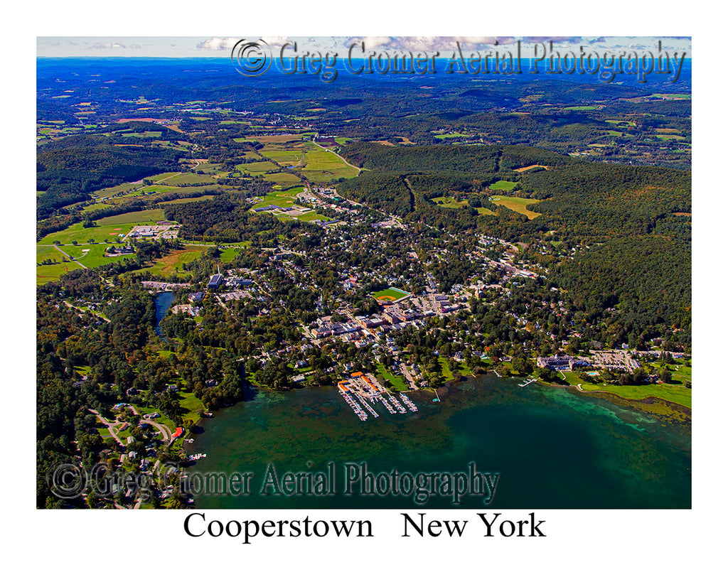 Aerial Photo of Cooperstown, New York