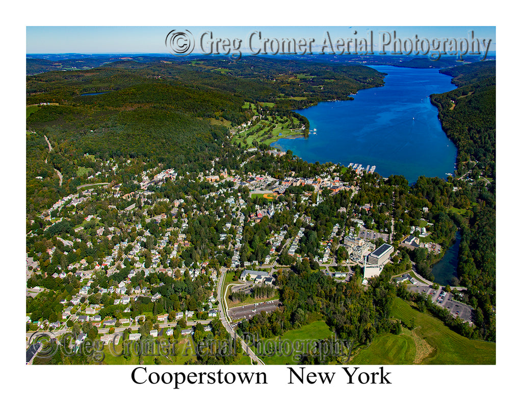 Aerial Photo of Cooperstown, New York