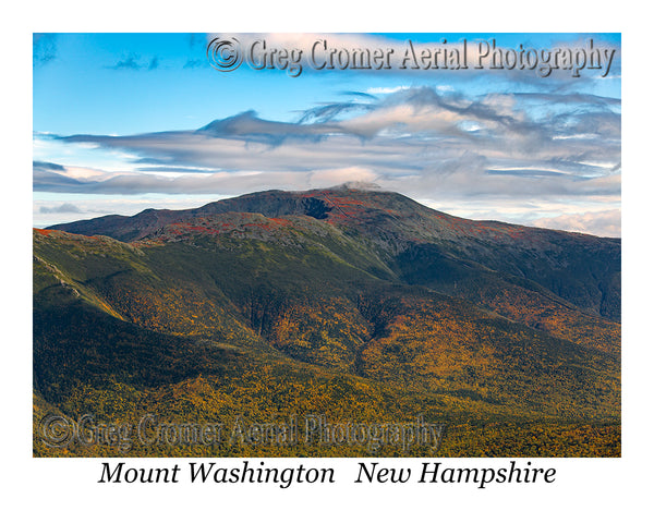 Aerial Photo of Mount Washington, New Hampshire