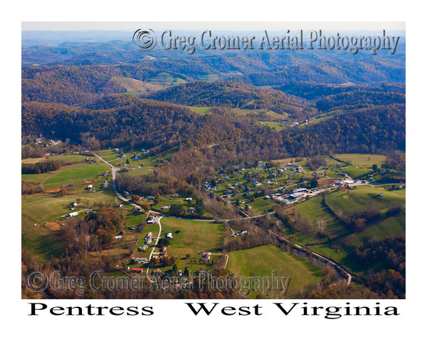 Aerial Photo of Pentress, West Virginia