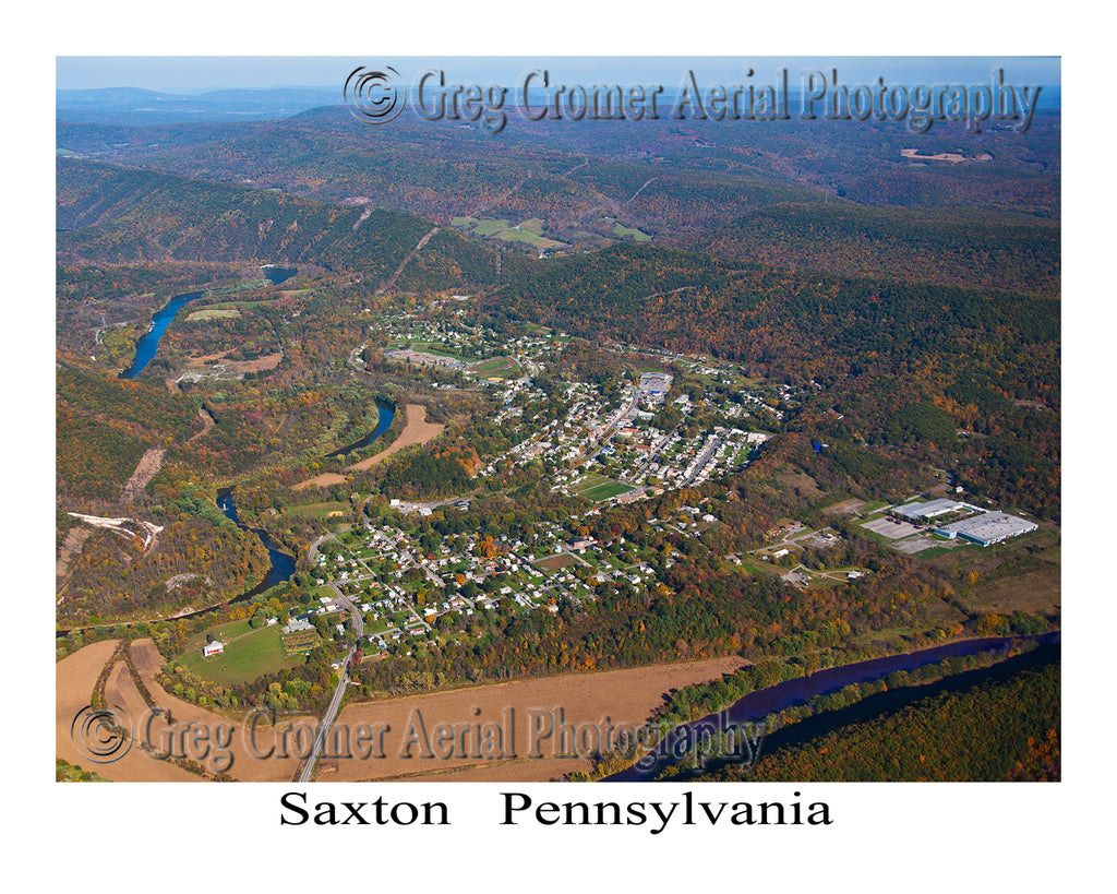 Aerial Photo of Saxton, Pennsylvania