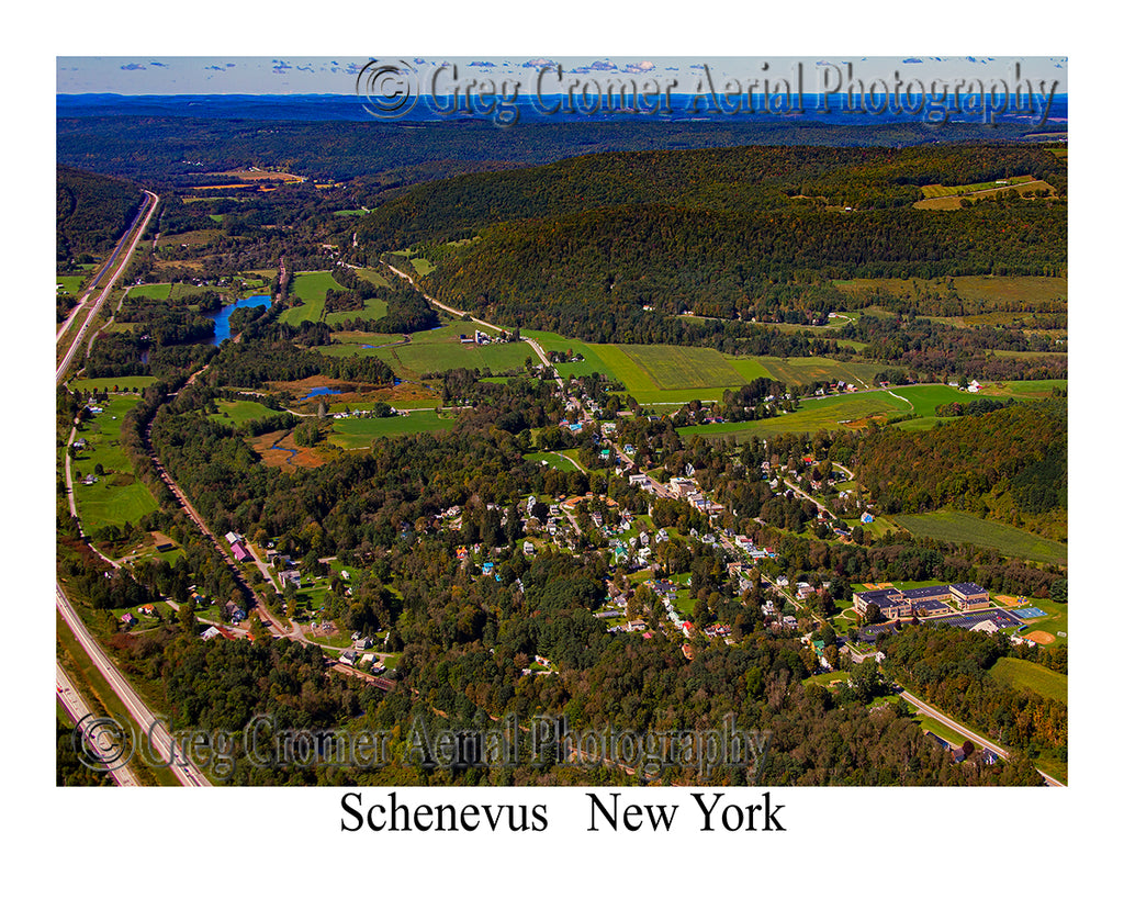 Aerial Photo of Schenevus, New York