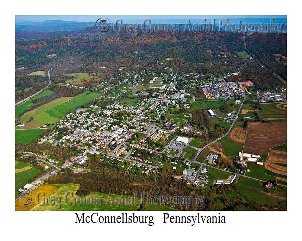 Aerial Photo of McConnellsburg, Pennsylvania
