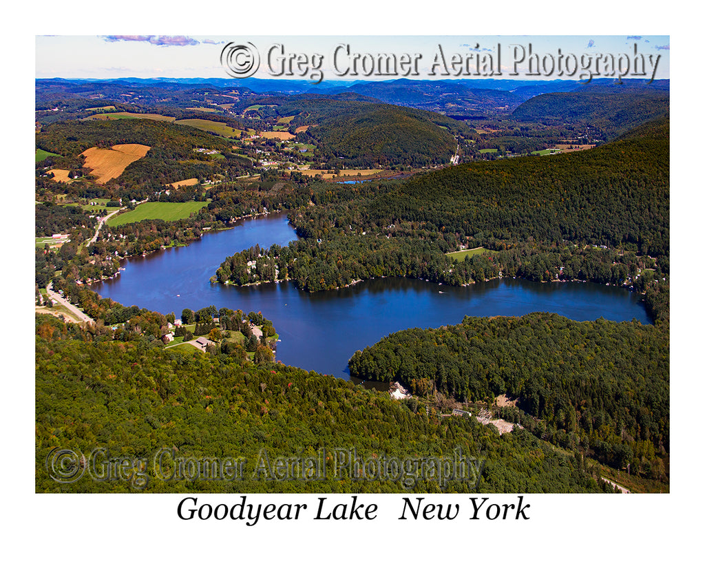 Aerial Photo of Goodyear Lake, New York