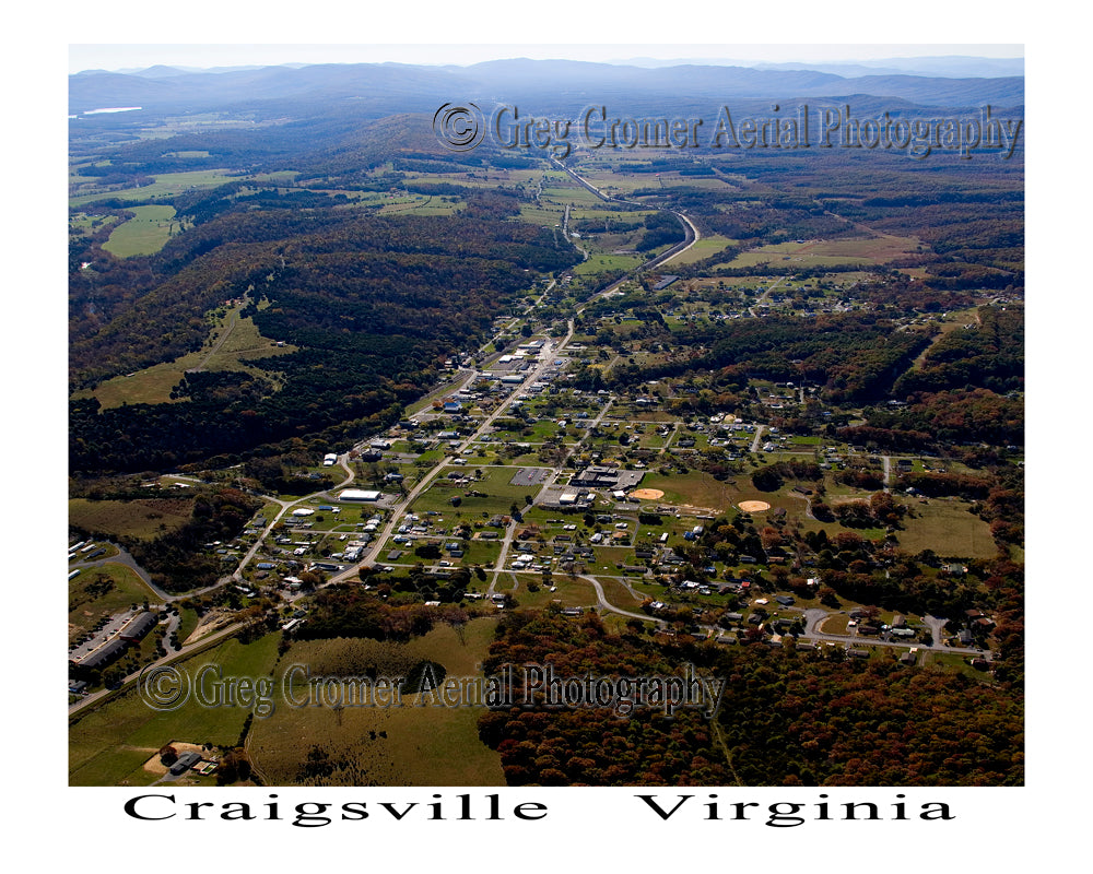 Aerial Photo of Craigsville, Virginia