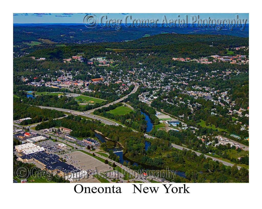 Aerial Photo of Oneonta, New York
