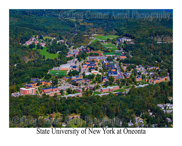 Aerial Photo of State University of New York at Oneonta - Oneonta, New York