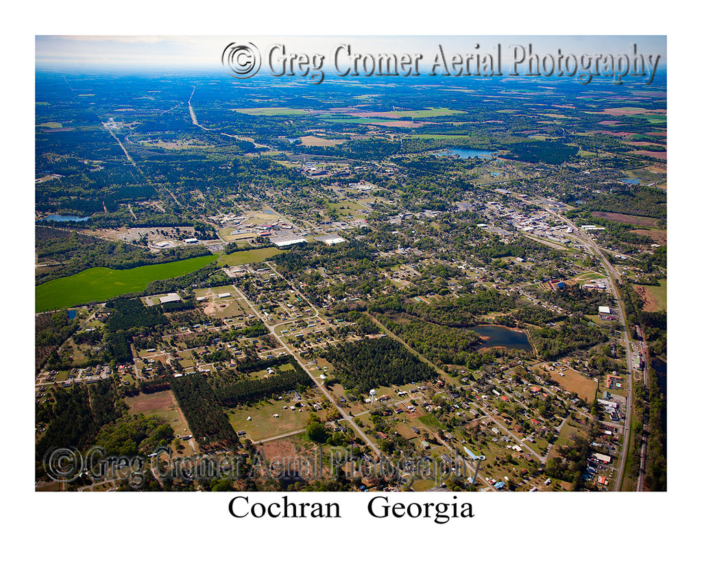 Aerial Photo of Cochran, Georgia