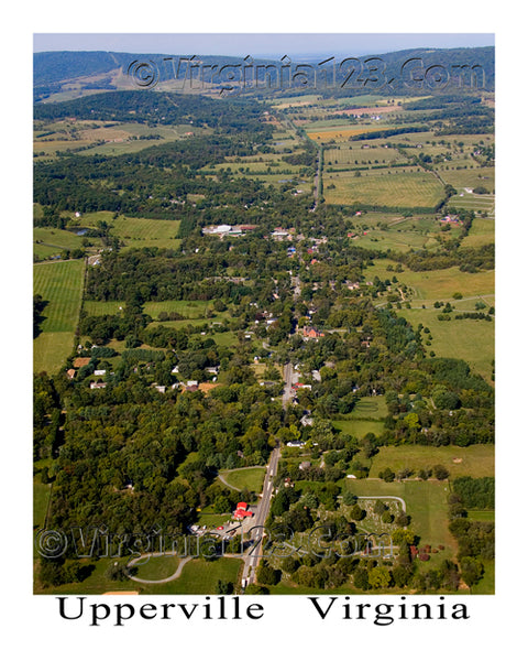 Aerial Photo of Upperville, Virginia