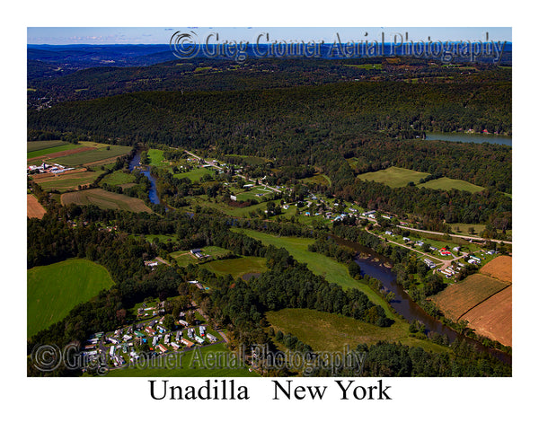 Aerial Photo of Unadilla, New York