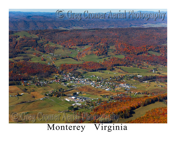 Aerial Photo of Monterey, Virginia