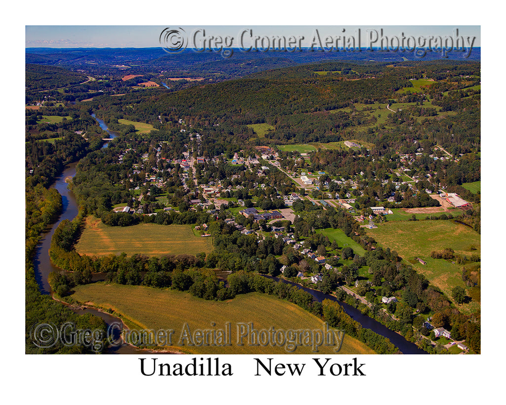 Aerial Photo of Unadilla, New York