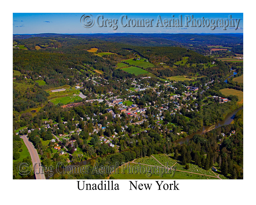 Aerial Photo of Unadilla, New York