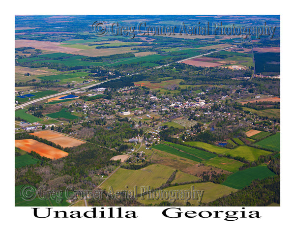 Aerial Photo of Unadilla, Georgia