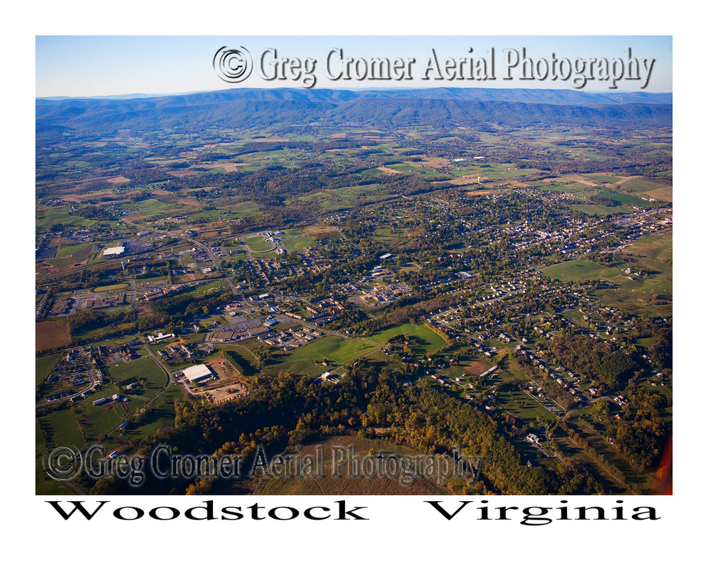 Aerial Photo of Woodstock, Virginia