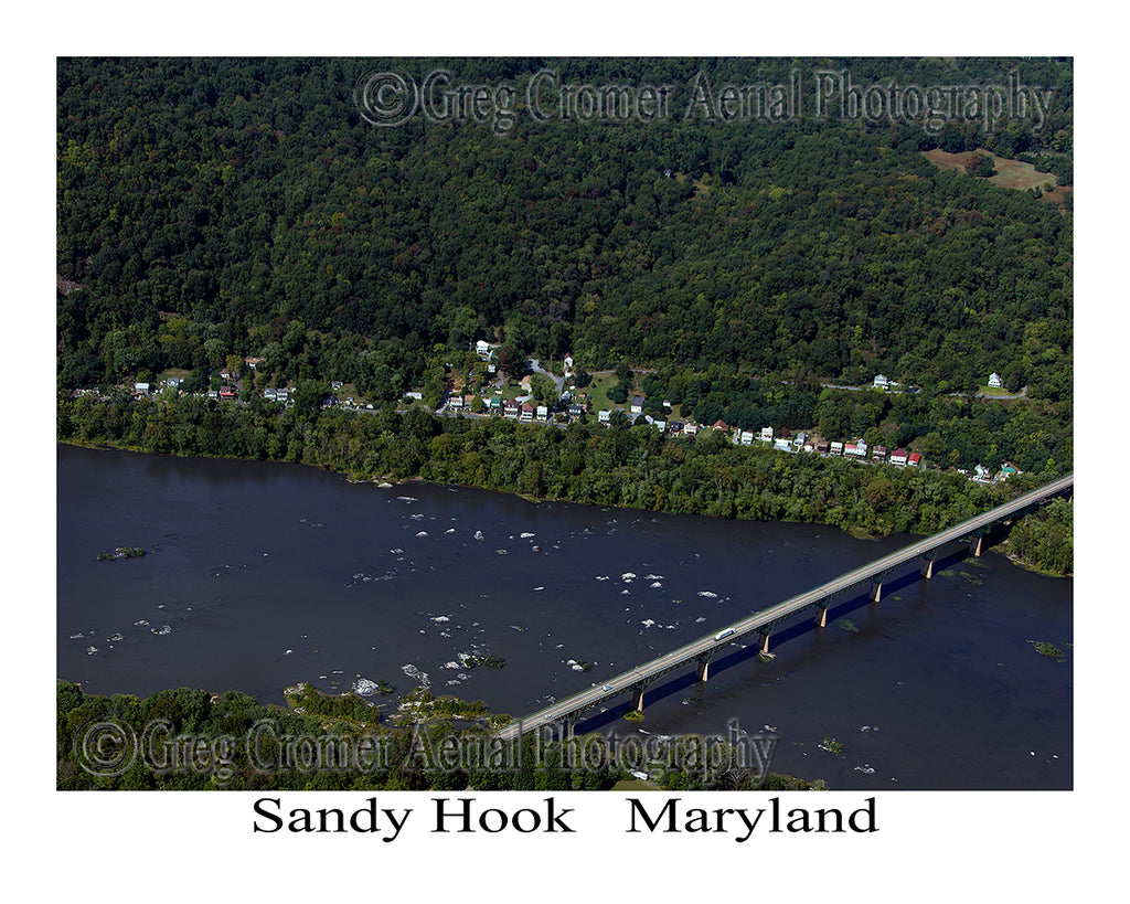 Aerial Photo of Sandy Hook, Maryland