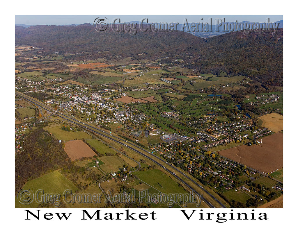 Aerial Photo of New Market, Virginia