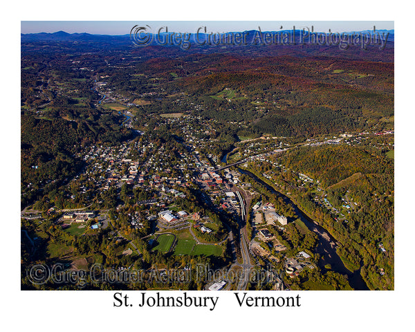 Aerial Photo of St. Johnsbury, Vermont