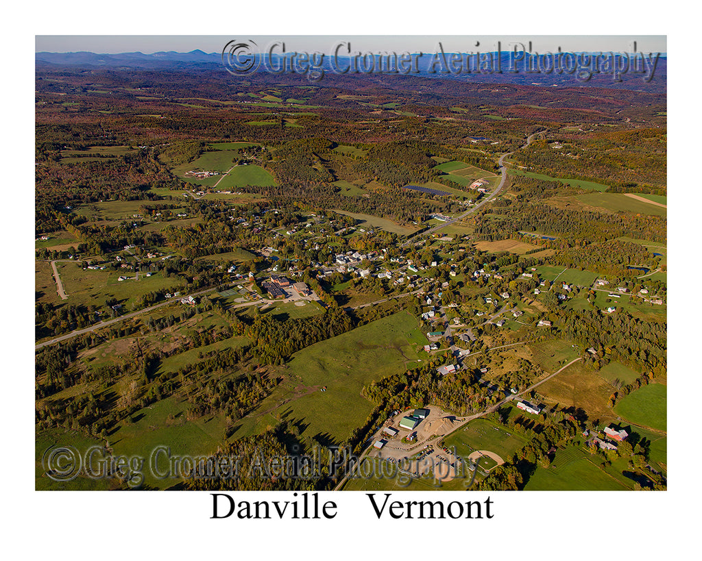 Aerial Photo of Danville, Vermont